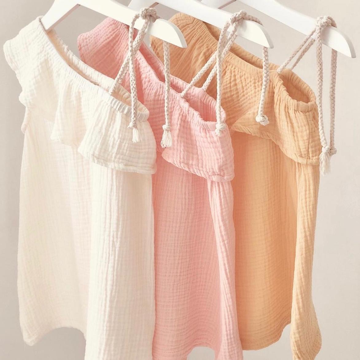 MUSLIN ASYMMETRICAL DRESS