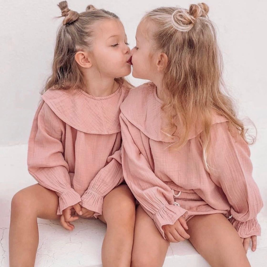 MUSLIN ROUND COLLAR SET