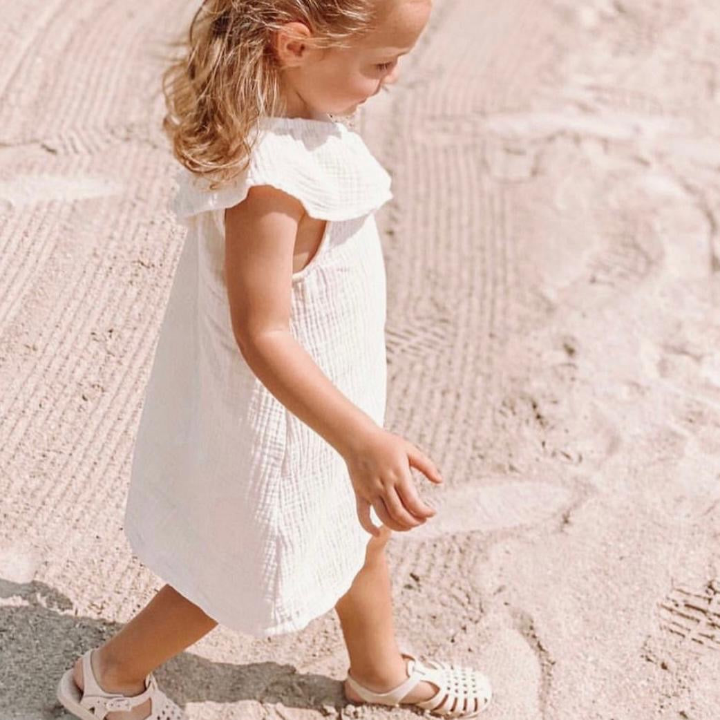 MUSLIN ASYMMETRICAL DRESS