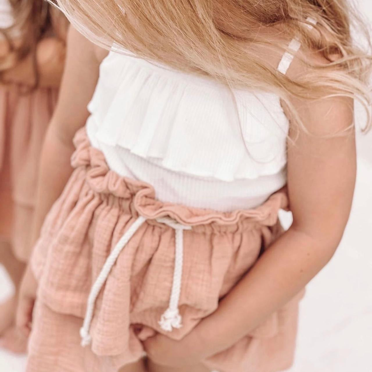 MUSLIN RUFFLE LAYER SKIRT