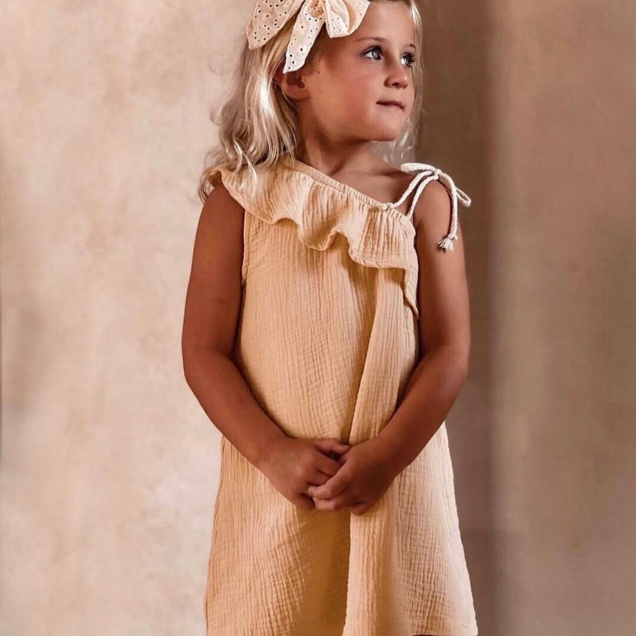 MUSLIN ASYMMETRICAL DRESS