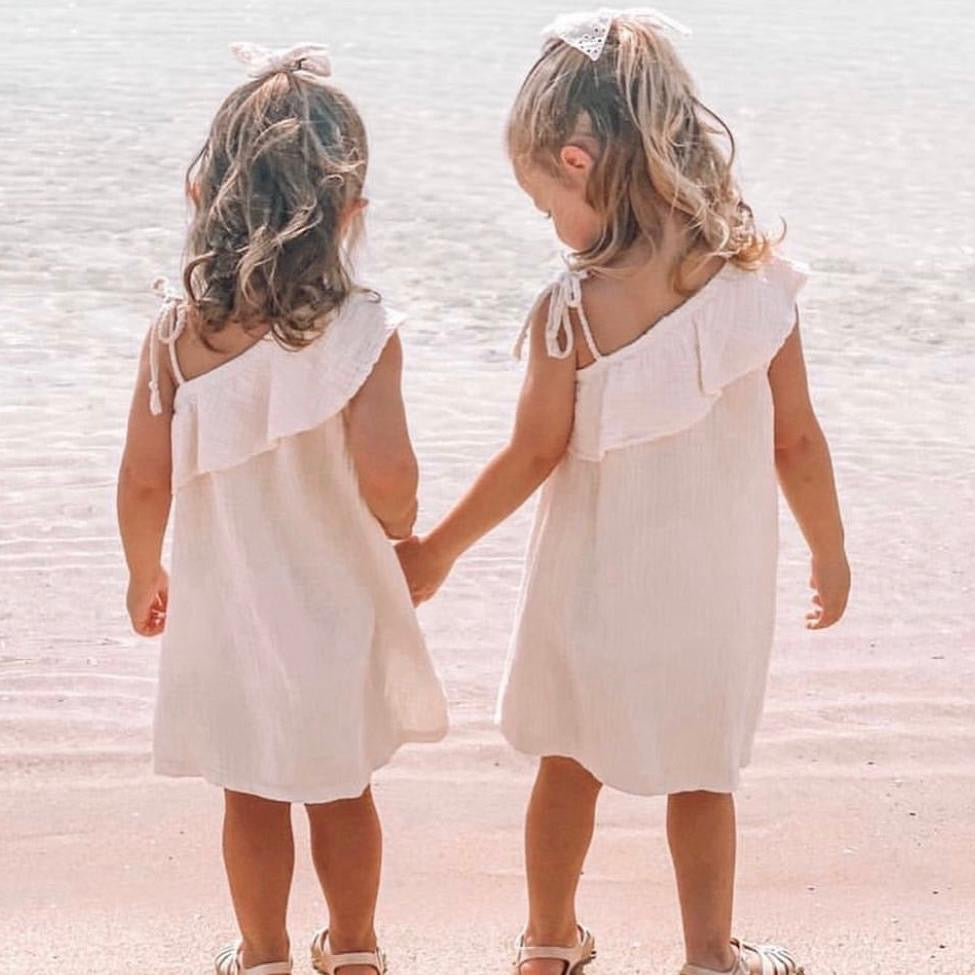MUSLIN ASYMMETRICAL DRESS