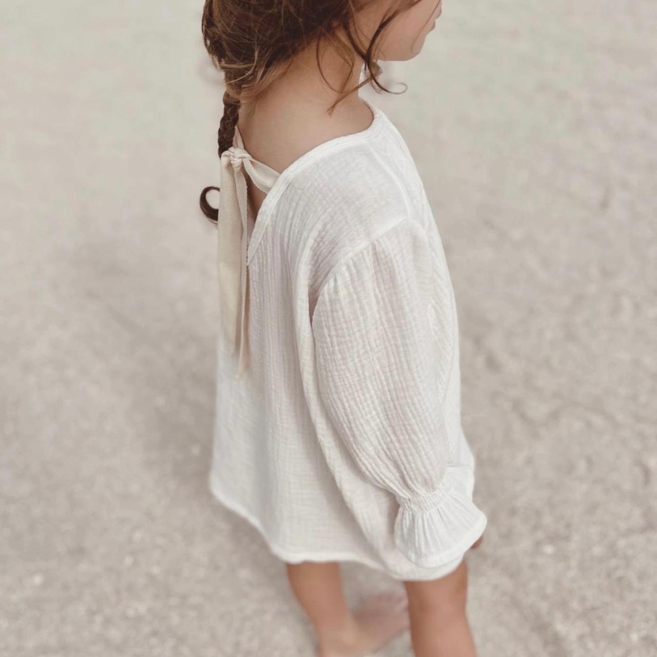 MUSLIN TIE BACK DRESS