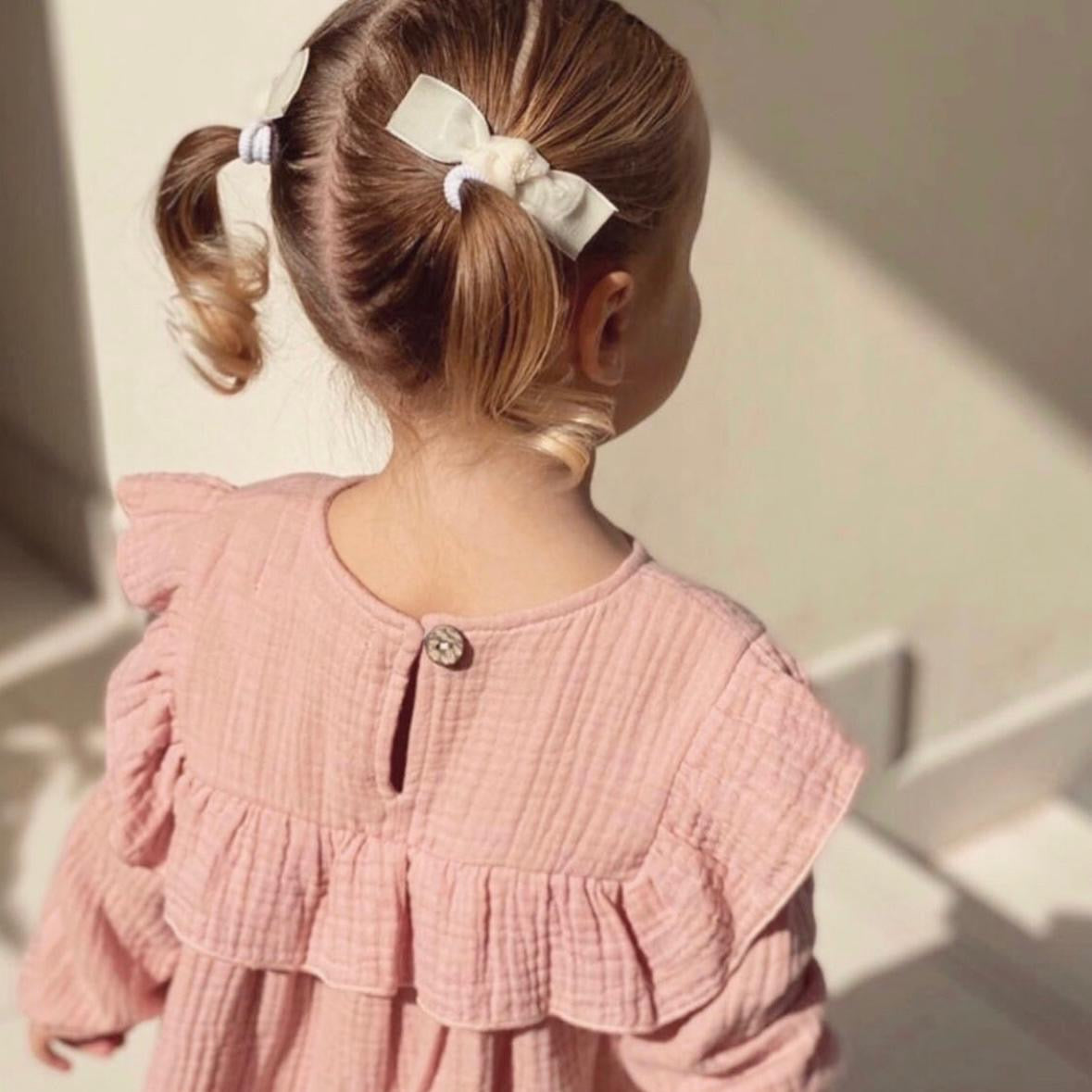 MUSLIN RUFFLE DRESS