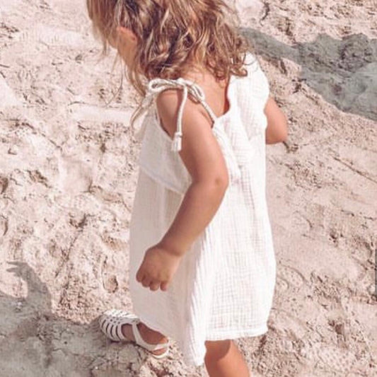 MUSLIN ASYMMETRICAL DRESS