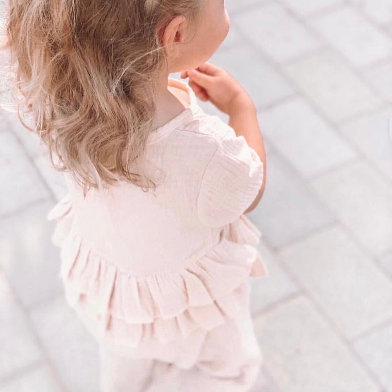 MUSLIN RUFFLE JUMPSUIT