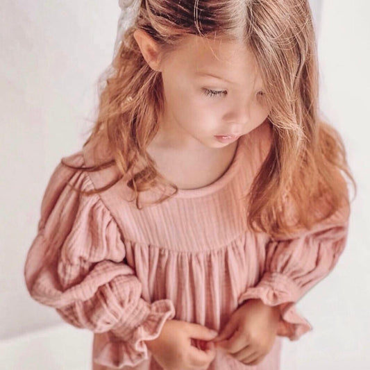 MUSLIN PUFF DRESS