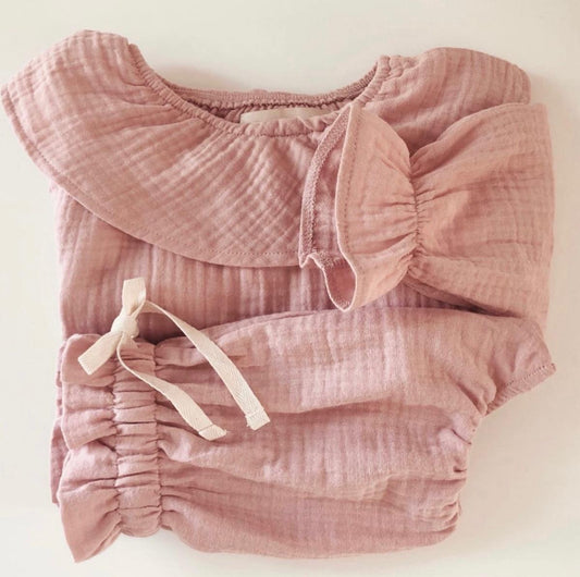 MUSLIN ROUND COLLAR SET
