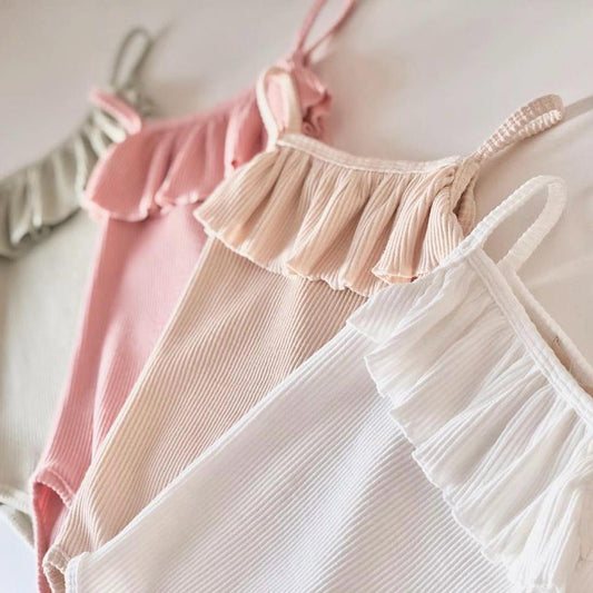 RIB RUFFLE SINGLET