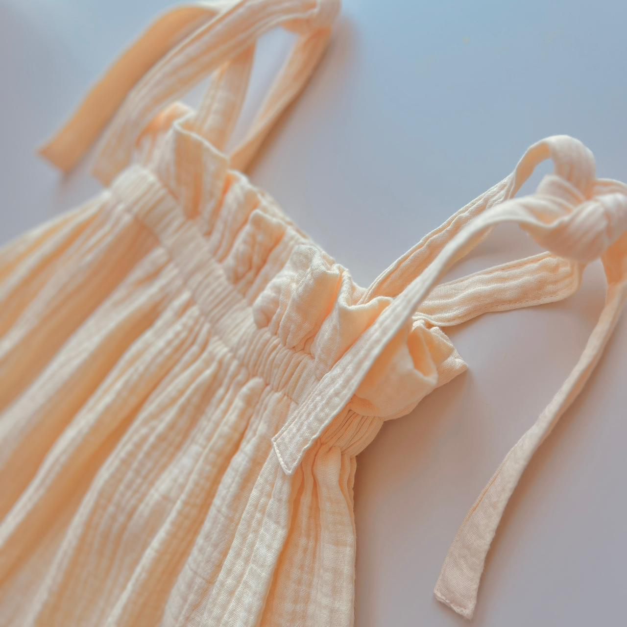 MUSLIN TUBE DRESS IN MELLOW