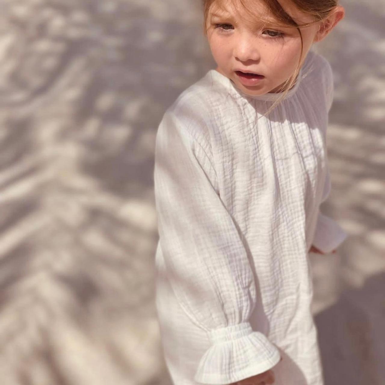 MUSLIN TIE BACK DRESS