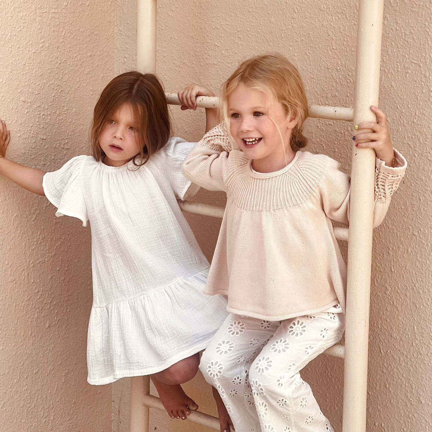 SOFTEST KNITTED PULLOVER WITH CROCHET DETAILS